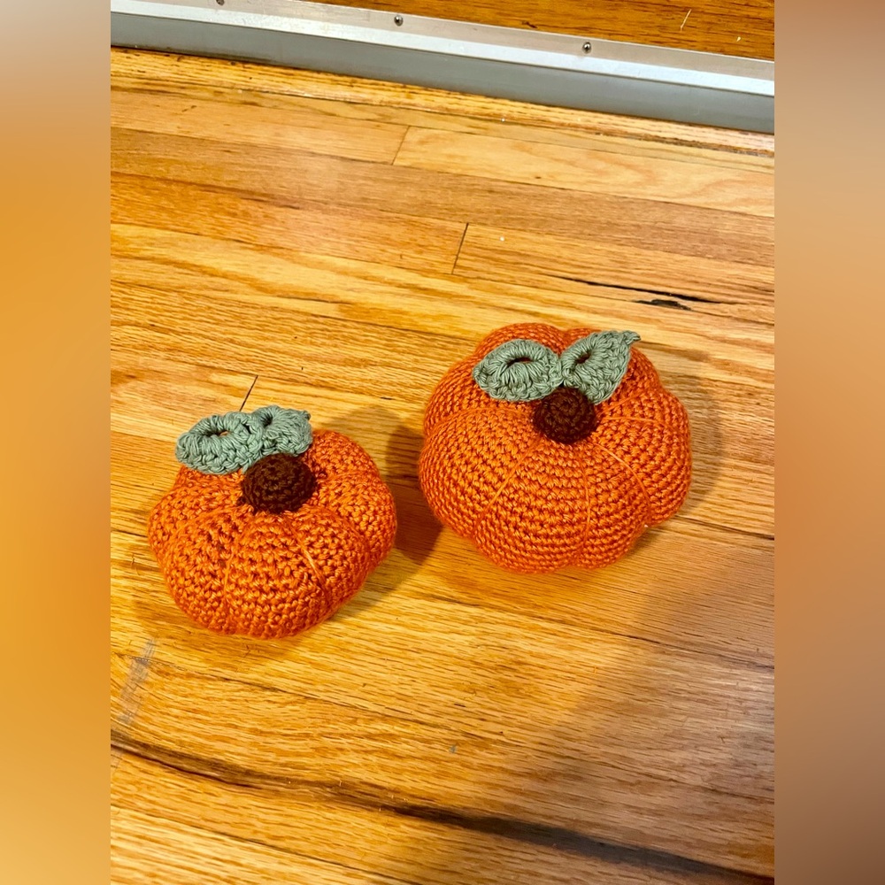 Crotchet handmade pumpkins